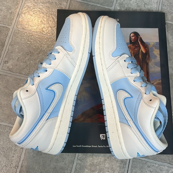 Nike Air Jordan 1 Low SE “Ice Blue” Nike new no box - Picture 6 of 10